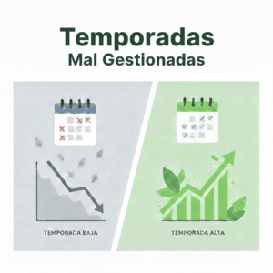 Alta temporada sin maximizar, baja temporada sin estrategia.